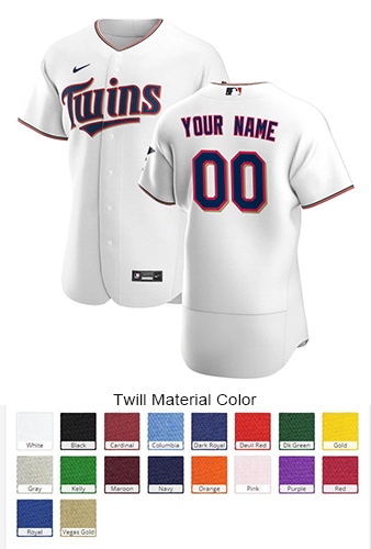 Minnesota Twins Custom Letter and Number Kits for Home Jersey Material Twill